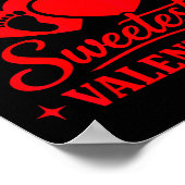 Coquette Bow Cherry Heart Valentine Pregnancy Reve Poster (Hoek)