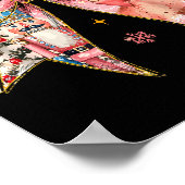 Coquette Bow Christmas Nutcracker Ballet Festive W Poster (Hoek)