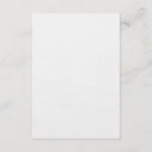 Coquette Bow formele bruiloft details QR-code Informatiekaartje (Achterkant)