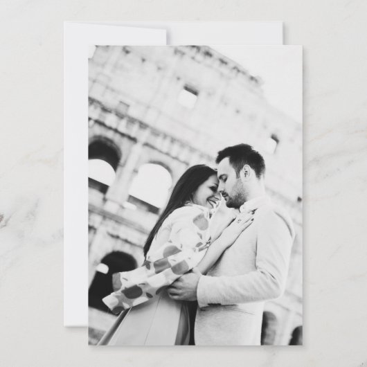 Coquette Bow Fotobruiloft Bewaar de datum Save The Date (Achterkant)