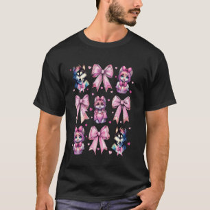 Coquette Bow Furry Fandom Fursona Fursuit Schattig T-shirt