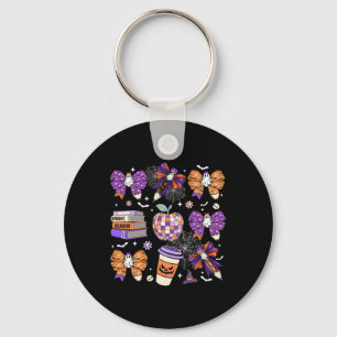 Coquette Bow Ghost Schattigee Halloween Docenten V Sleutelhanger