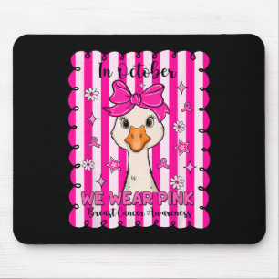 Coquette Bow Goose In oktober Draag we Roze Borst Muismat