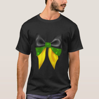 Coquette Bow Jamaicaanse Vlag Souvenir Love Travel T-shirt
