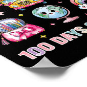 Coquette Bow Leerkracht 100 dagen School 8 Poster (Hoek)