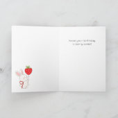 Coquette Bow Lijst Foto Happy Birthday Kaart (Binnen)