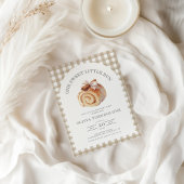 Coquette Bow Little Bun 1e verjaardag Kaart