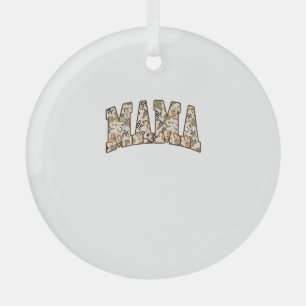 Coquette Bow Mama Koeienhuid Turquoise Cowgirl Wes Glas Ornament