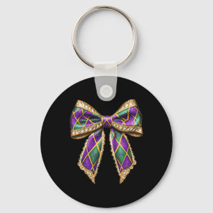 Coquette Bow Mardi Gras New Orleans Louisiana Vere Sleutelhanger