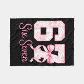 Coquette Bow Number 67 Funny Meme Nk Floral Women Fleece Deken (Voorkant (Horizontaal))