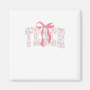 Coquette Bow Pencil Design Docenten Magneet