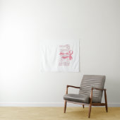 Coquette Bow Pencil Design Docenten Wandkleed (In Situ (horizontaal))