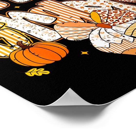 Coquette Bow Pencil Fall First Grade Teacher Schoo Poster (Hoek)