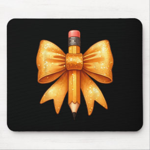 Coquette Bow Pencil Terug naar school Eerste dag T Muismat