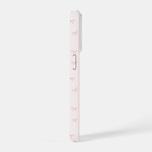Coquette Bow Personalized Phone Pink (Côté droit)