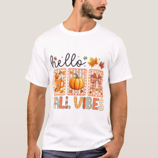 Coquette Bow Pumpkin Seizoen Thanksgiving Hallo T-shirt