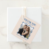 Coquette Bow Retro bruiloft Bedankjes Labels (In situ)