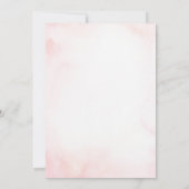 Coquette Bow rose Fairy Baby shower Invitation (Dos)