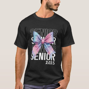 Coquette Bow Senior 2025 Klasse van 2025 Afstudere T-shirt