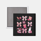 Coquette Bow Sonographer Valentine Ultrasound Tech Magneet (Voorkant / Achterkant)