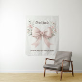 Coquette Bow Wandkleed (In situ)