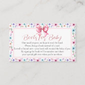 Coquette Bow Wildflowers Bloemboek Aanvraag Kaart (Voorkant)