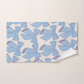 Coquette Bows Bleus (Serviette à main)