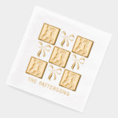 Coquette Bunnies Bows Pâques Nom personnalisé (Gauche)