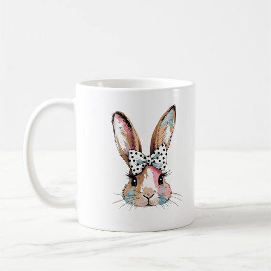 Coquette Bunny Bow Easter Mug (Gauche)