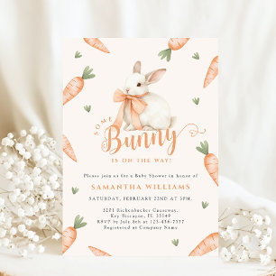 Coquette Bunny Genderneutraal Baby shower Kaart
