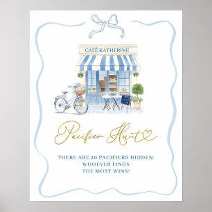 Coquette Café parisien Di Pacifier Hunt Poster