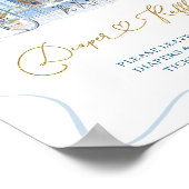 Coquette Café parisien French Diaper Raffle Poster (Coin)