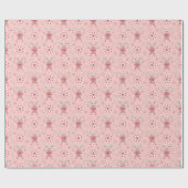 Coquette Candy Cane Pattern Holiday Cadeaupapier (Vlak)