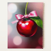 Coquette cerise avec cou rose et feuille (Dos)