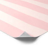 Coquette Cerise Sucrée Affiche Fille Rose Rayée (Coin)