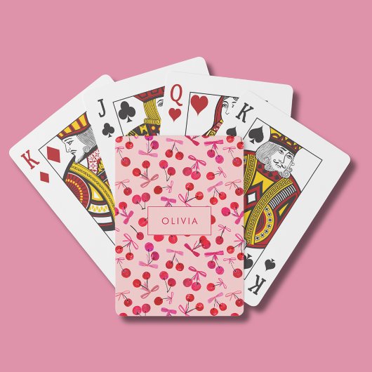 Coquette Cherry & Bow Pokerkaarten