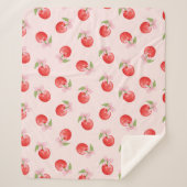 Coquette Cherry en Bow Sherpa Blanket Sherpa Deken (Voorkant)