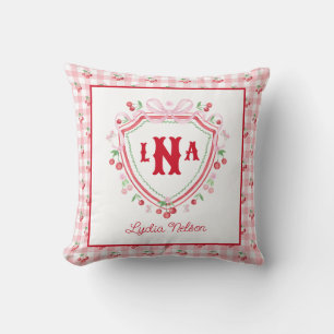 Coquette Cherry Monogam Kussen