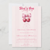 Coquette Cherry op top Vrijgezellenfeest Kaart (Voorkant)