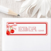 Coquette Cherry Roze & Rood retouradres Etiket (Insitu)