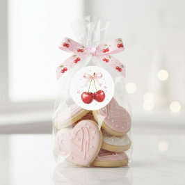 Coquette Cherry Sticker Pink Bow Aesthetic Laptop