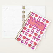 Coquette Chic Planner dans les vaches et les coeur (Devant avec enveloppe)