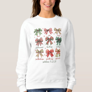Coquette Christian Christmas Femmes Sweatshirt