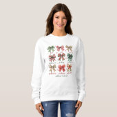 Coquette Christian Christmas Femmes Sweatshirt (Devant entier)