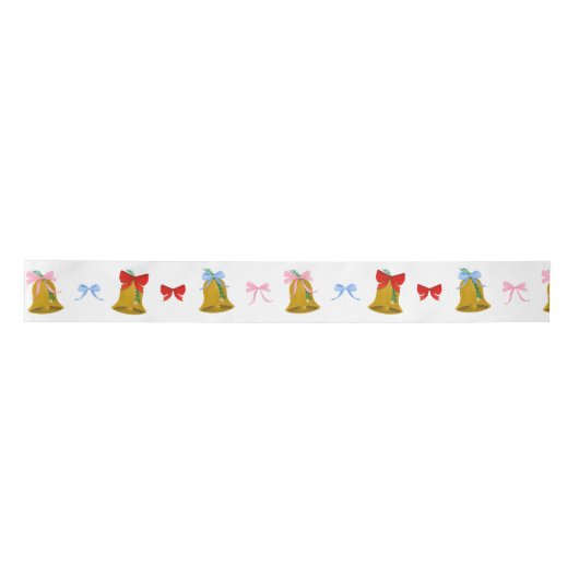 Coquette Christmas Bells en Bows Preppy Classic Lint (Voorkant)