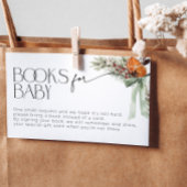 Coquette Christmas Bow Boeken voor Baby shower Informatiekaartje