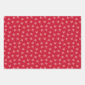 Coquette Christmas Bows Wrapping Paper Red & Green (Voorkant 2)