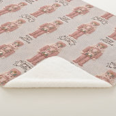 Coquette Christmas Nutcracker Latch Hook Yarn Sherpa Deken (3/4)