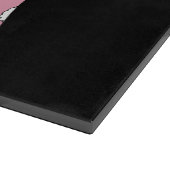 Coquette Christmas Pink Bow Santa Retro Snijplank (Hoek)