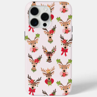 Coquette Christmas Preppy Rendier iPhone 15 Pro Max Hoesje